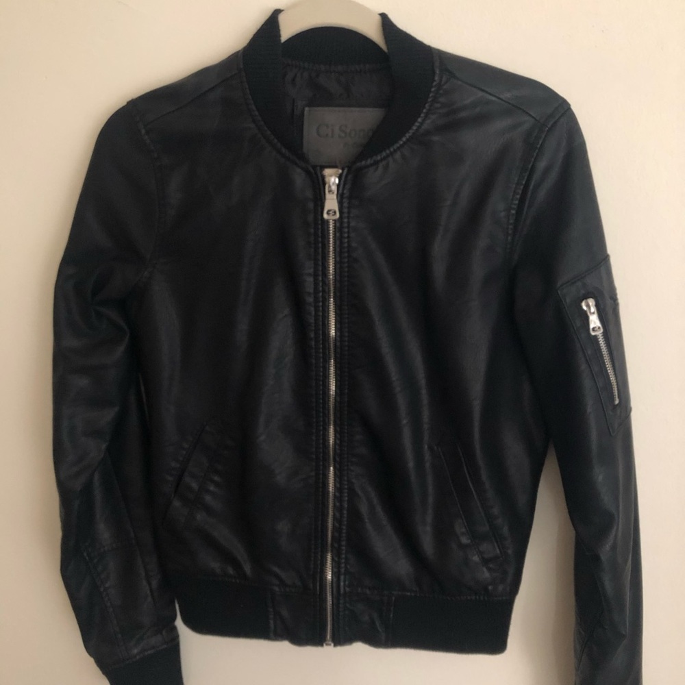 Faux Leather Jacket